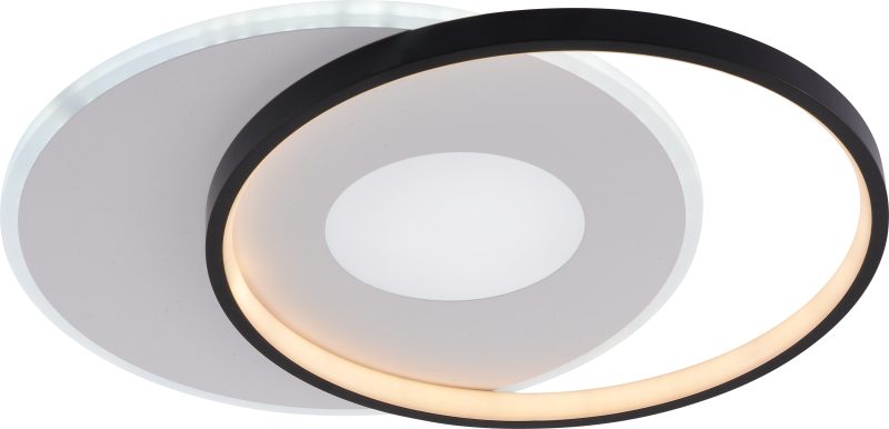 Optonica LED Ceiling Lamp CCT 54W White+Black Dimmable + Remote Control