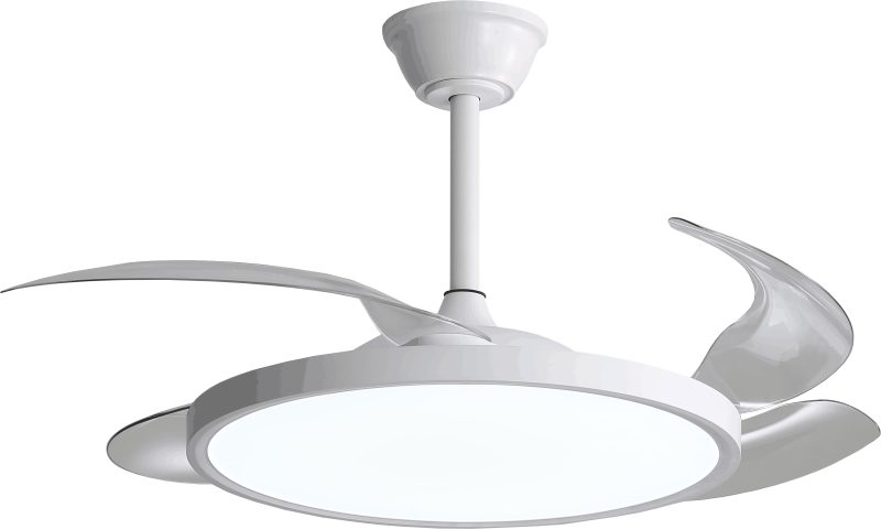 Optonica LED Fan Ceiling 36W/3CCT White Slim + Remote Control