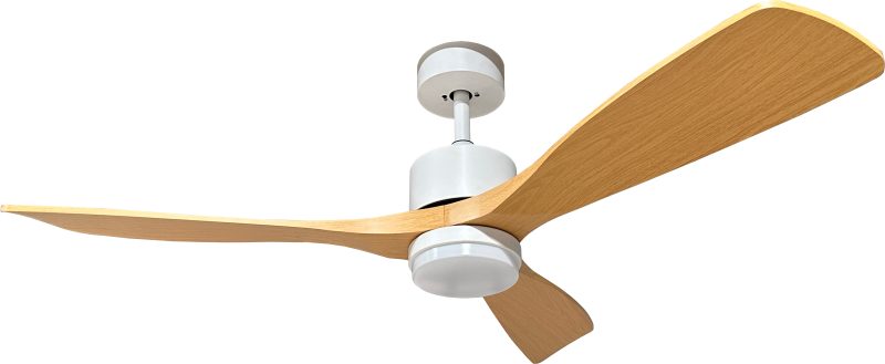 Optonica LED Fan Ceiling 18W/3CCT White Wood + Remote Control