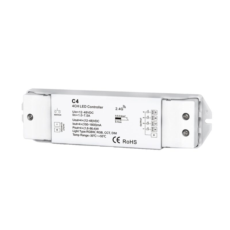 Optonica LED RGB/RGBW Controller 4CH 4*300mA C4 Constant Current