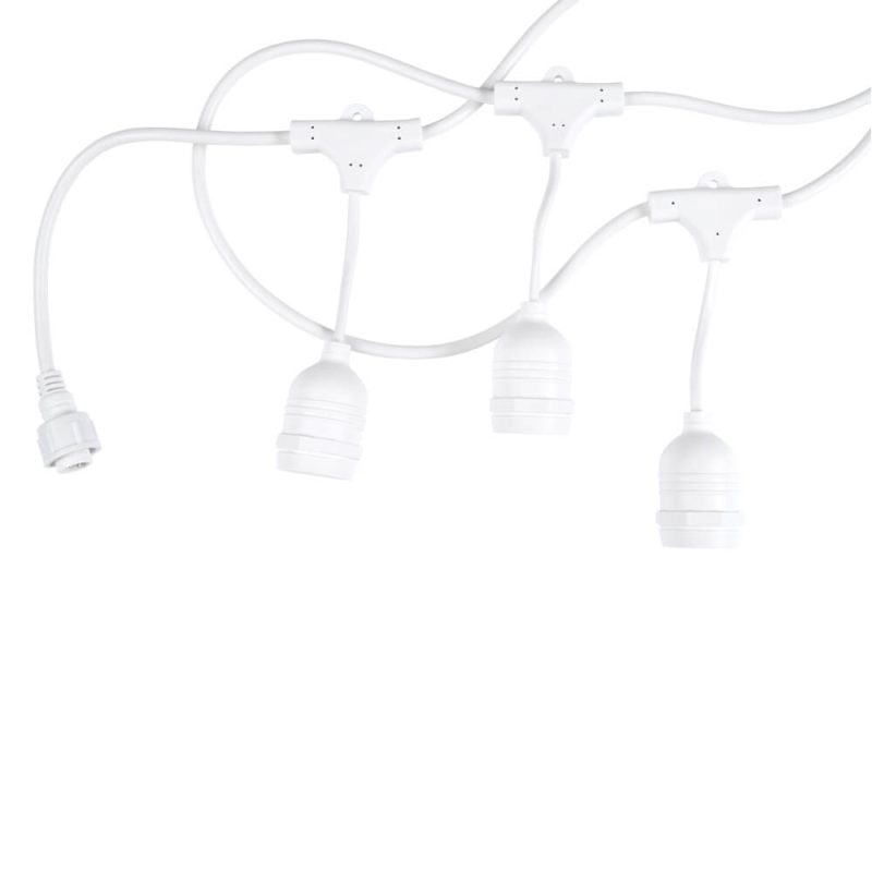 Optonica Outdoor String Light White 15PCS E27 14.4M Suspended Sockets - Bulbs Not Included
