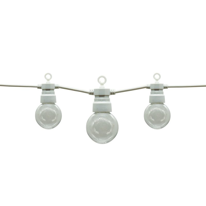 Optonica White Outdoor String Light With Bulbs 10pc