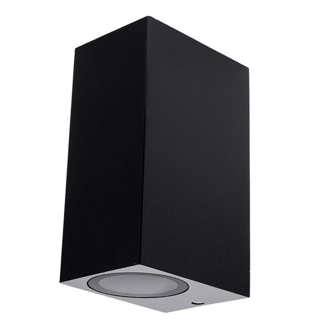 Optonica WALL LAMP ALUMINIUM BLACK BODY 2xGU10 SOCKET
