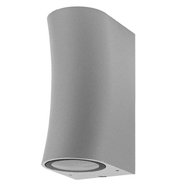Optonica WALL LAMP ALUMINIUM SILVER BODY 2xGU10 SOCKET