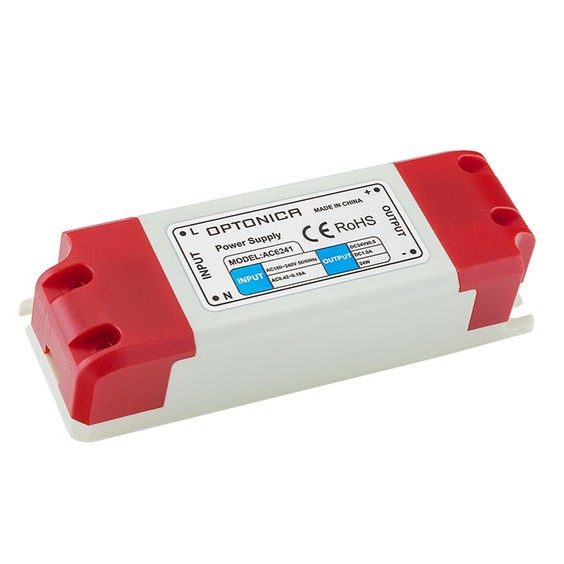Optonica LED Plastic Case Power Supply 24V 3 Years Warranty