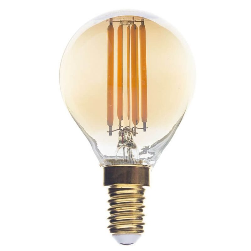 Optonica LED Candle Bulb E14 G45 Golden Glass