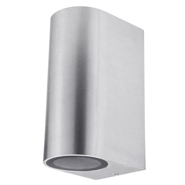 Optonica Lámpara de Pared Cuerpo de Aluminio Pulido 2xGU10