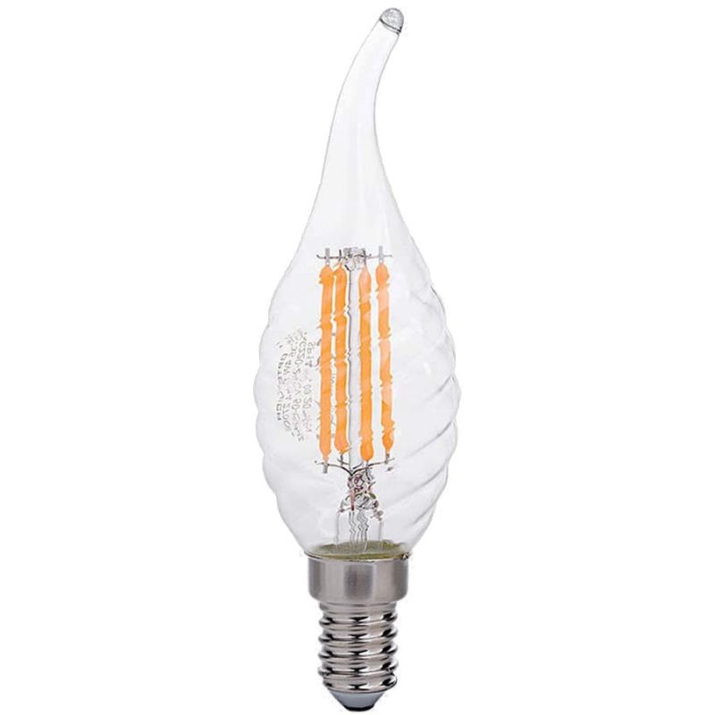 Optonica LED TWIST TIP CANDLE C35 E14 4W FILAMENT