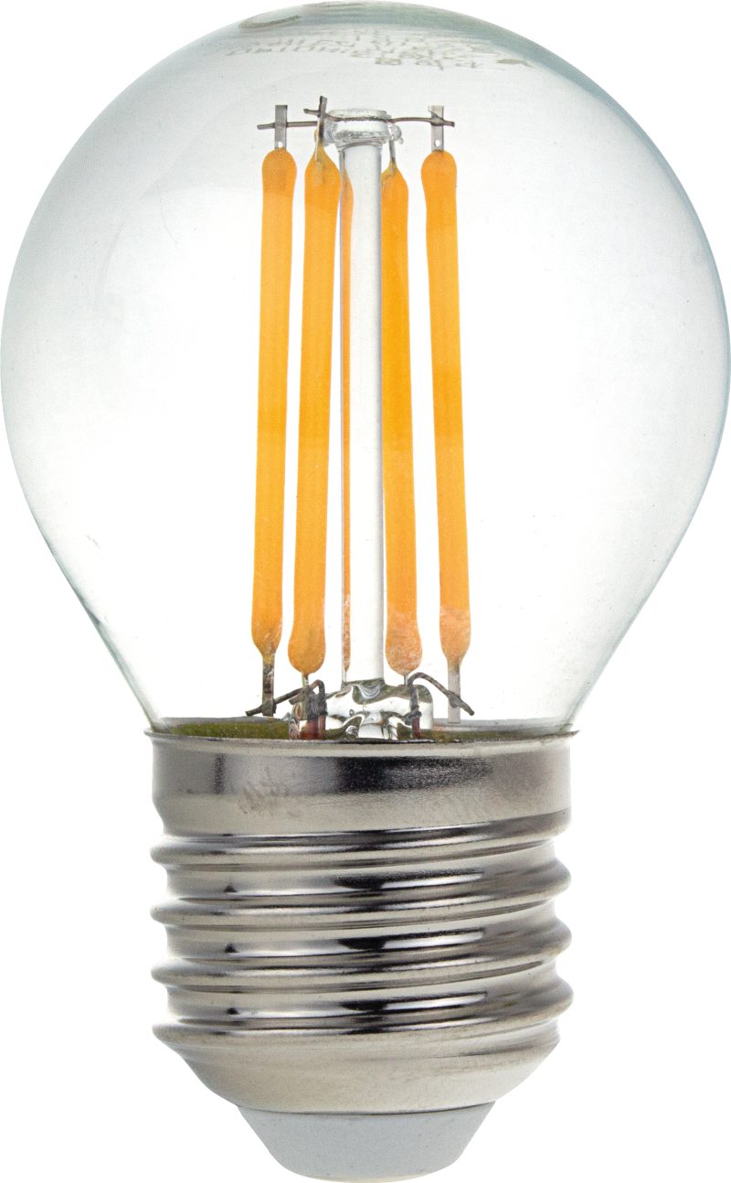 Optonica LED Plastic Bulb G45 E27 4W Clear Glass Dimmable