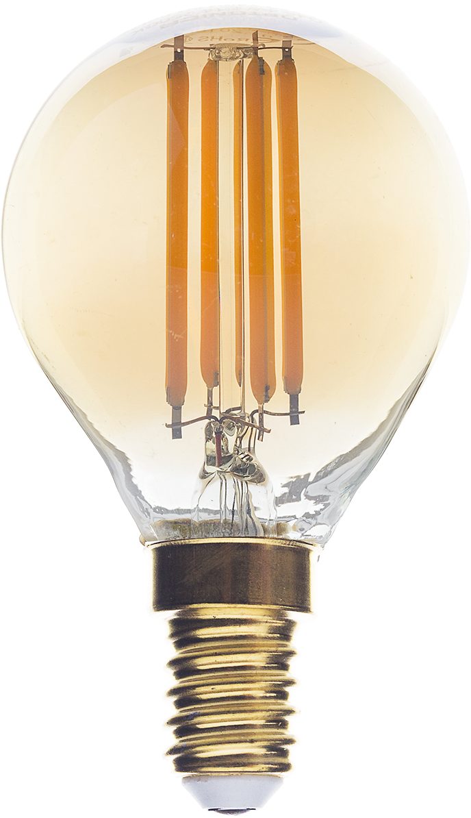 Optonica Ampoule LED Filament G45 E14 Verre Doré Dimmable