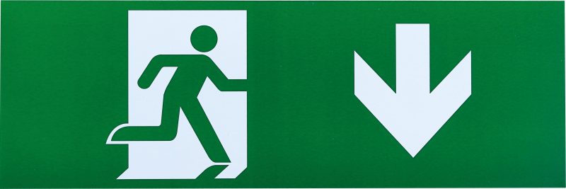 Optonica Arrow Down Stickers