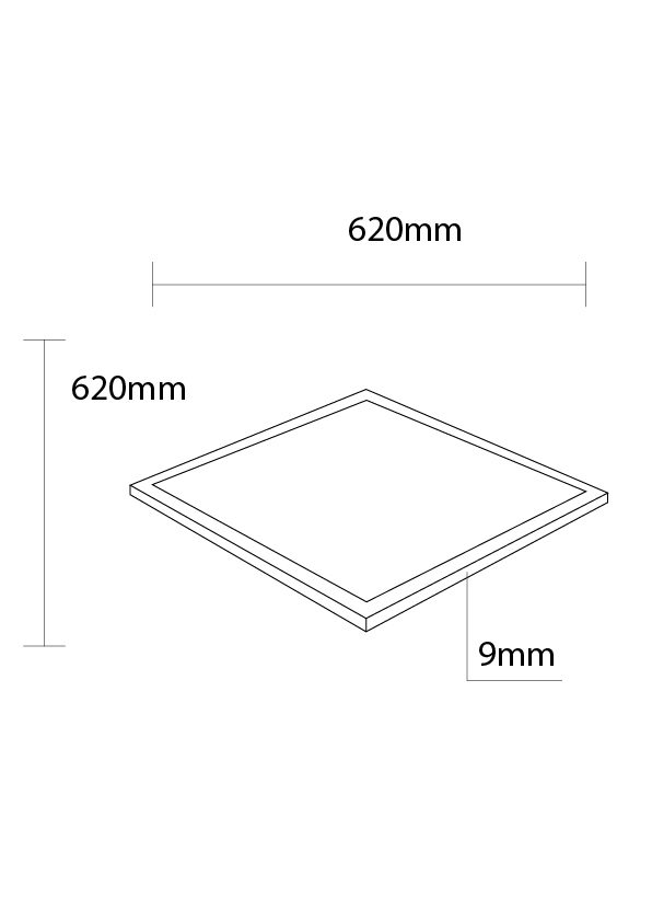 Optonica LED Panel 62x62 36W CRI>90
