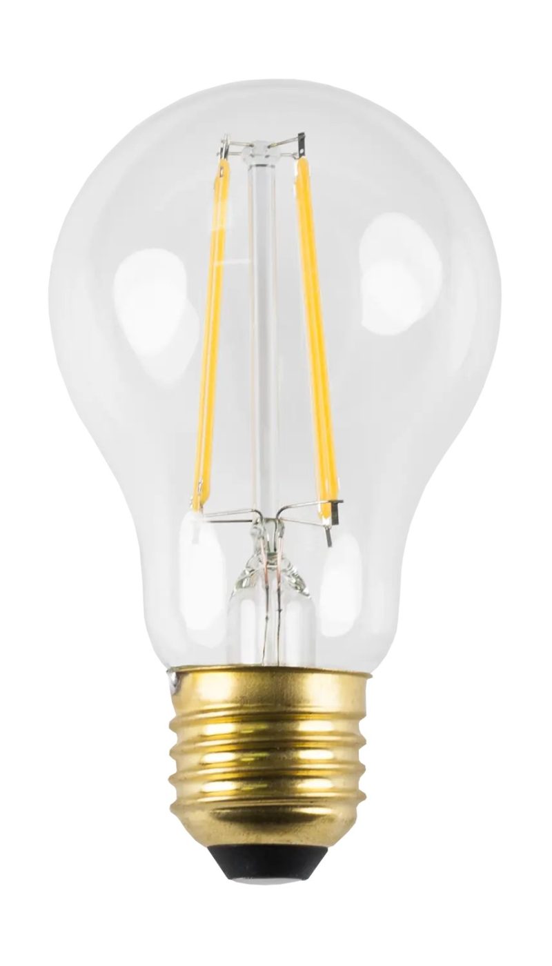 Fantasia LED filamentlamp E27 A60 6W dimbaar, helder glas, 2700K warm wit