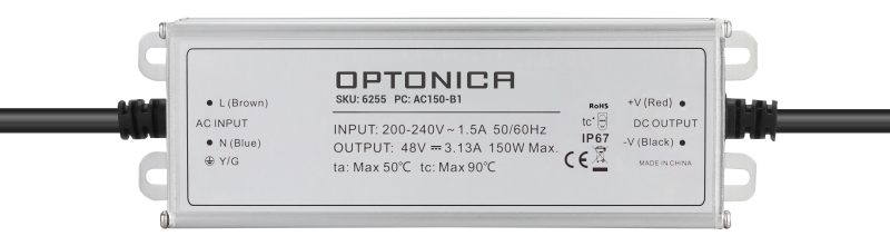 Optonica LED Wasserdichte Stromversorgung IP67 150W 48V 3.125A