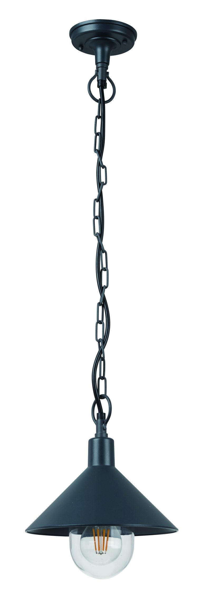 Optonica Applique in Alluminio IP44 1xЕ27 BLACK BODY