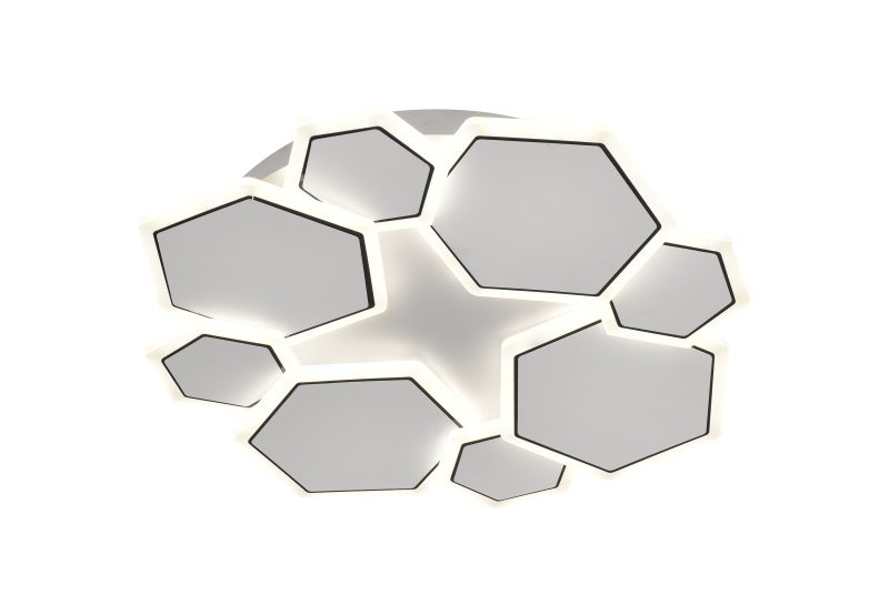 Optonica LED Ceiling Light 68W White/Grey Body CCT + Remote Control