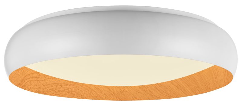 Optonica LED Ceiling Light 36W White/Wood Body CCT