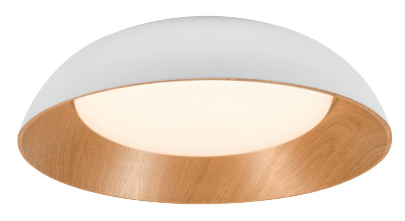 Optonica LED Ceiling Light 24W White/Wood Body CCT