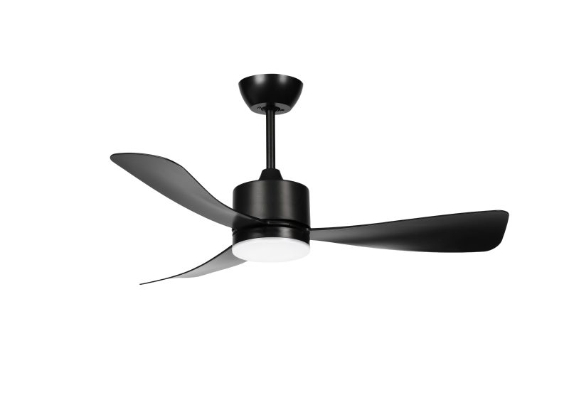 Optonica LED FAN Ceiling 18W/3CCT Black Body + Remote Control