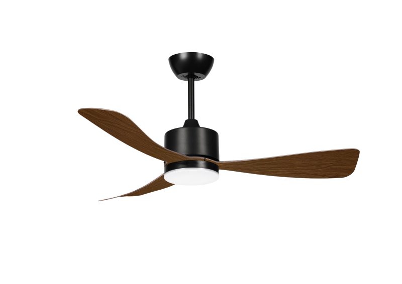 Optonica LED FAN Ceiling 18W/3CCT Negro/Madera + Control Remoto