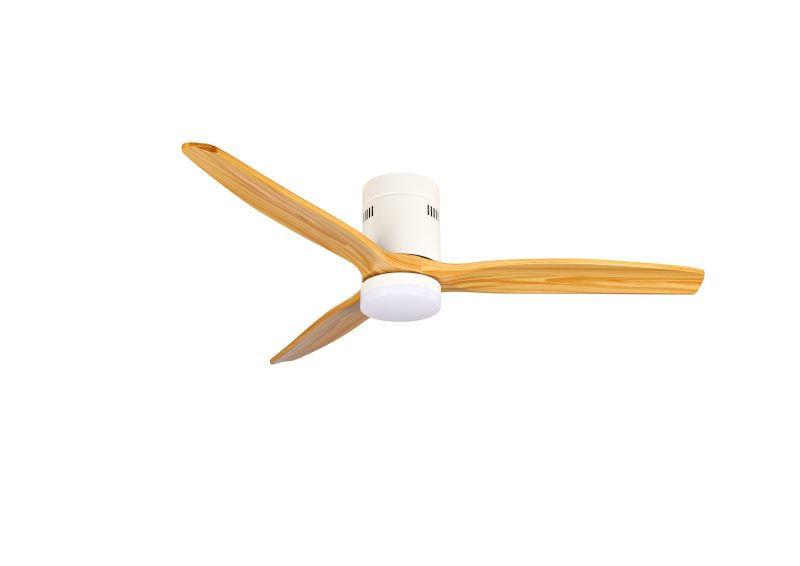 Optonica LED FAN Ceiling 18W/3CCT White/Wood + Remote Control
