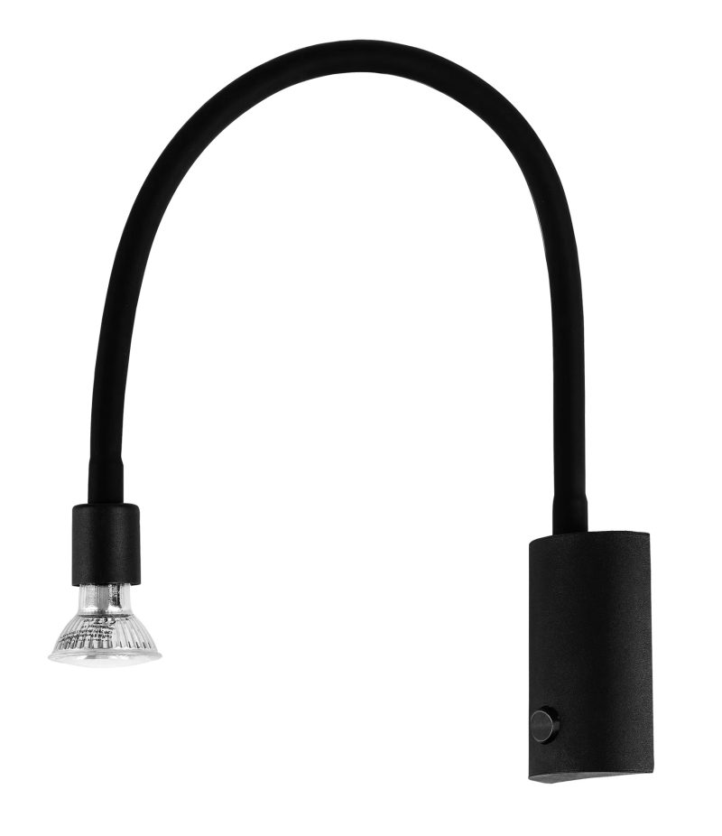 Fantasia Rune Flex Wandleuchte flexibler Arm GU10 schwarz matt