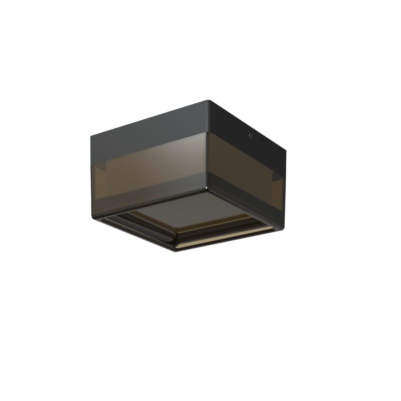Optonica LED Outdoor Ceiling Light Square Black/Black 9W 3CCT IP65