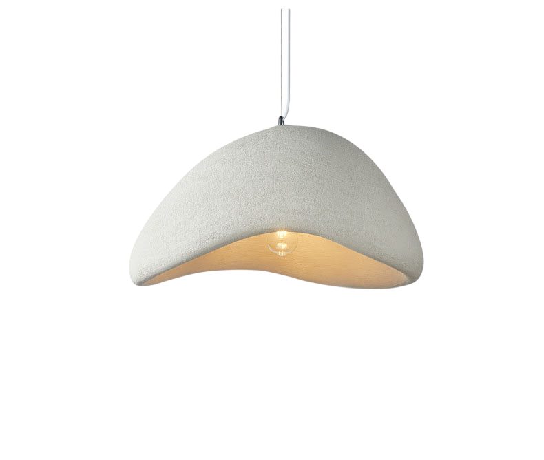Optonica Lampada a Sospensione LED E27 Bianca/Graigia D300