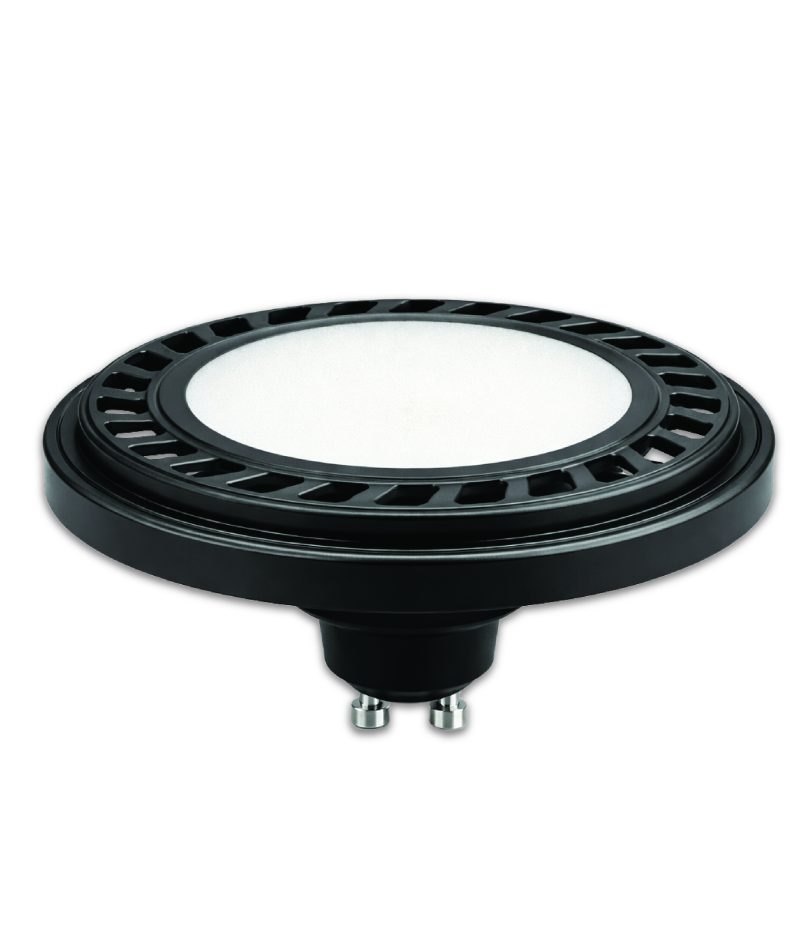 Optonica LED AR111/GU10 15W 120° - Plastic Black