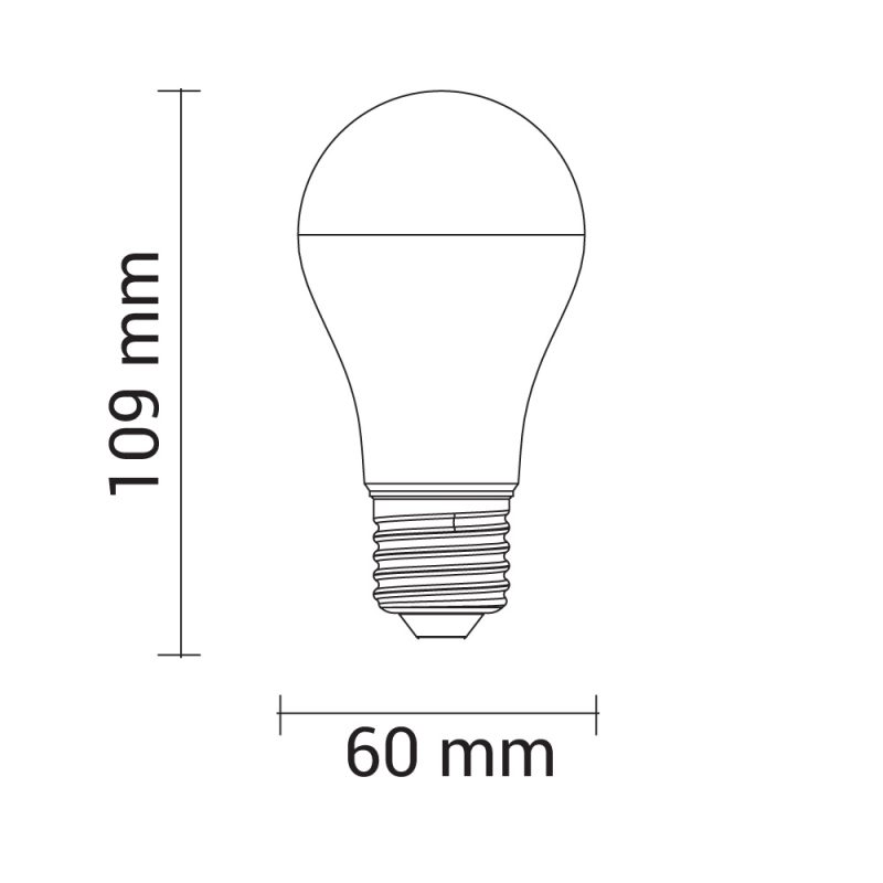 Optonica LED Plastic Bulb E27 A60 5 Years Warranty