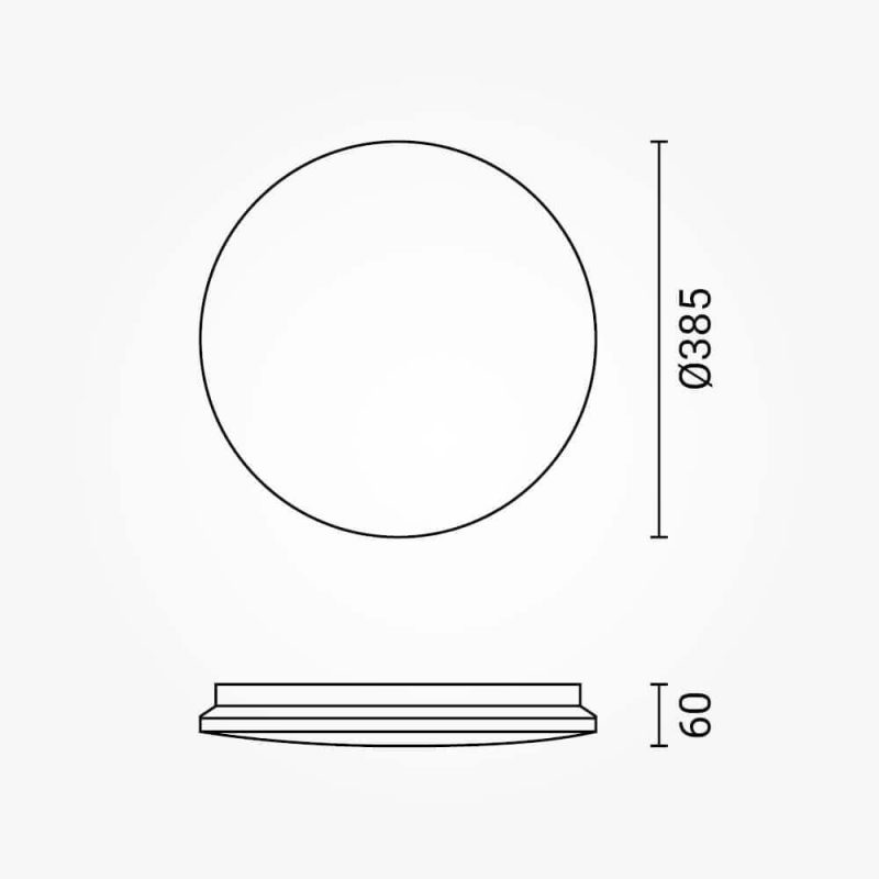 Optonica LED Ceiling Light 24W CCT DIP-Switch IP20 Star Cover