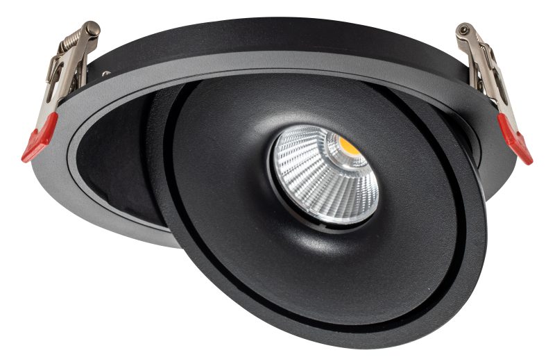 Optonica LED COB Downlight 30W ROUND ROTATABLE BLACK - BRIDGELUX