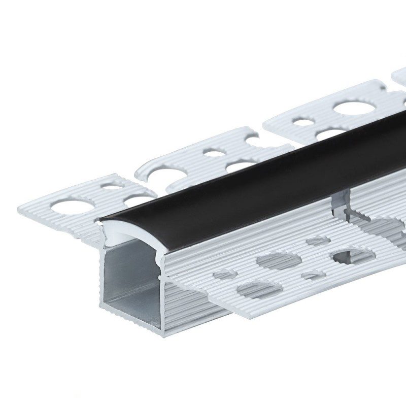 Optonica Bendable Profile for LED Strip White body/Black cover