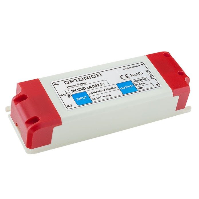 Optonica LED Plastic Case Power Supply 24V