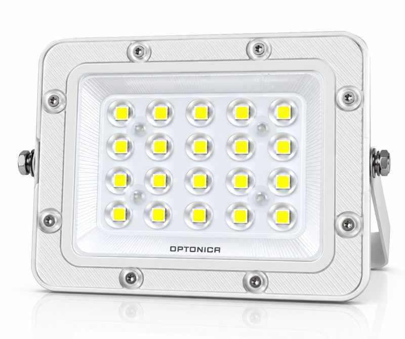 Optonica LED SMD Floodlight White Body IP65 - LUMILEDS Chip