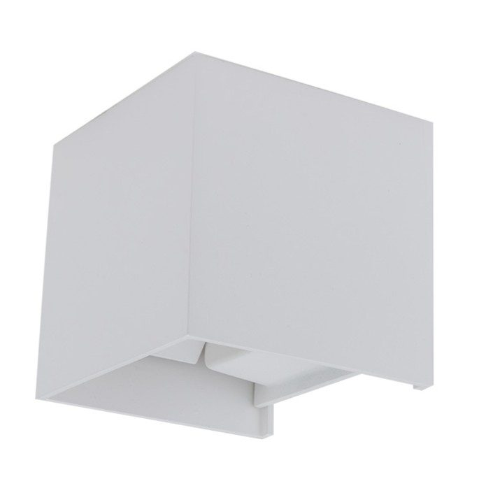 Optonica LED Wall Light White Body Square