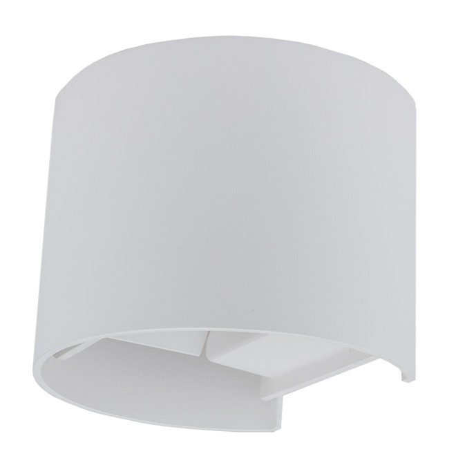 Optonica LED Wall Light White Body Round