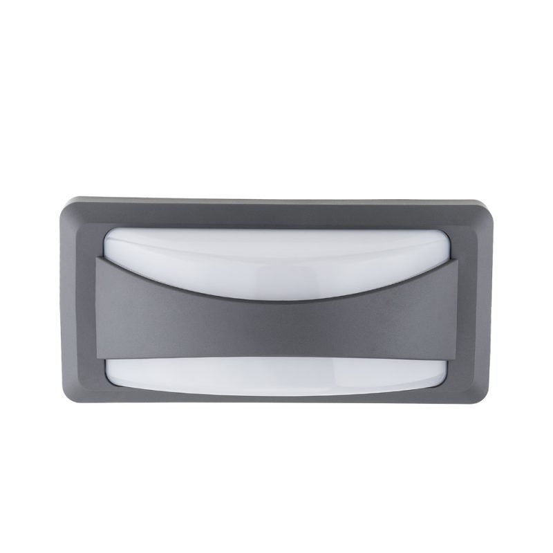 Optonica LED Wall Light Grey IP65