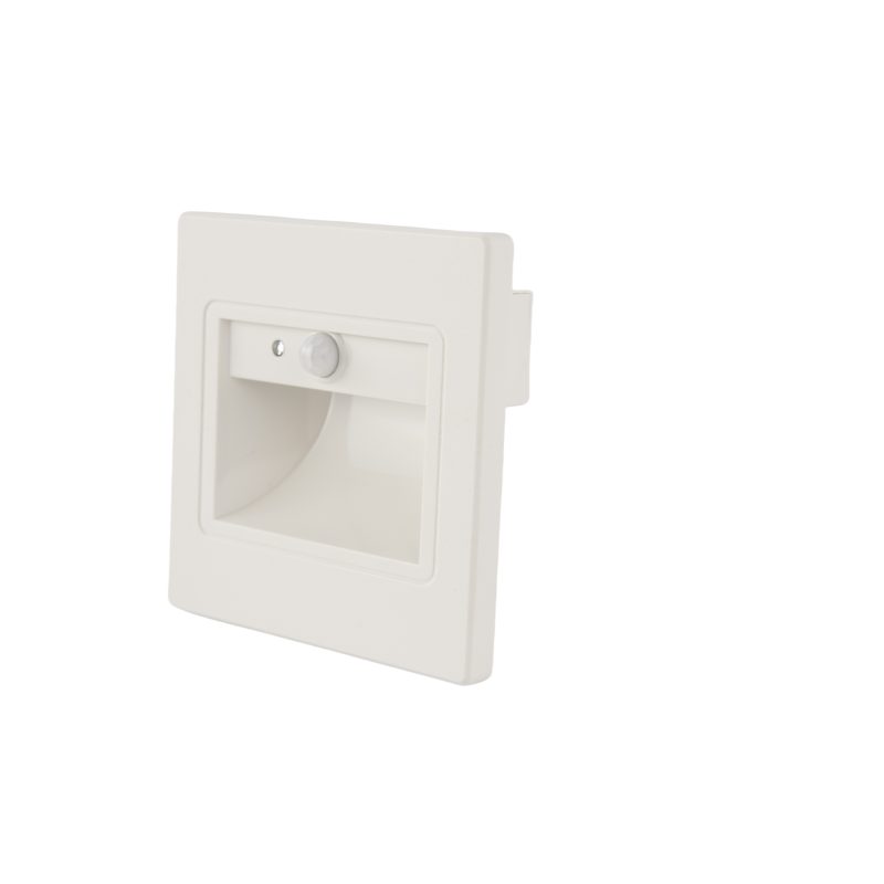 Optonica LED Step Light Square 1W 4000K IP20 White + Sensor