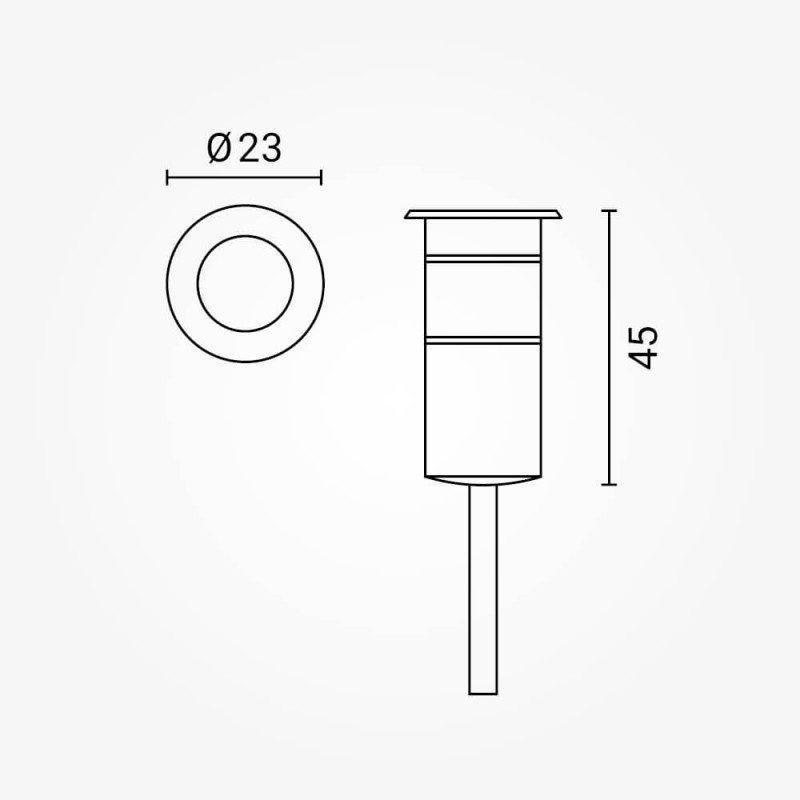 Optonica Underground Light Stainless Steel