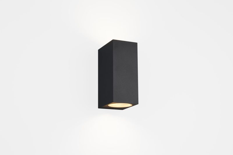 Trio Lighting Roya aplique de exterior angular GU10 max 35W antracita