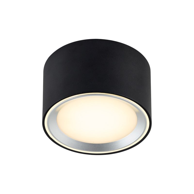 Nordlux Fallon - Surface downlight - Black/Steel