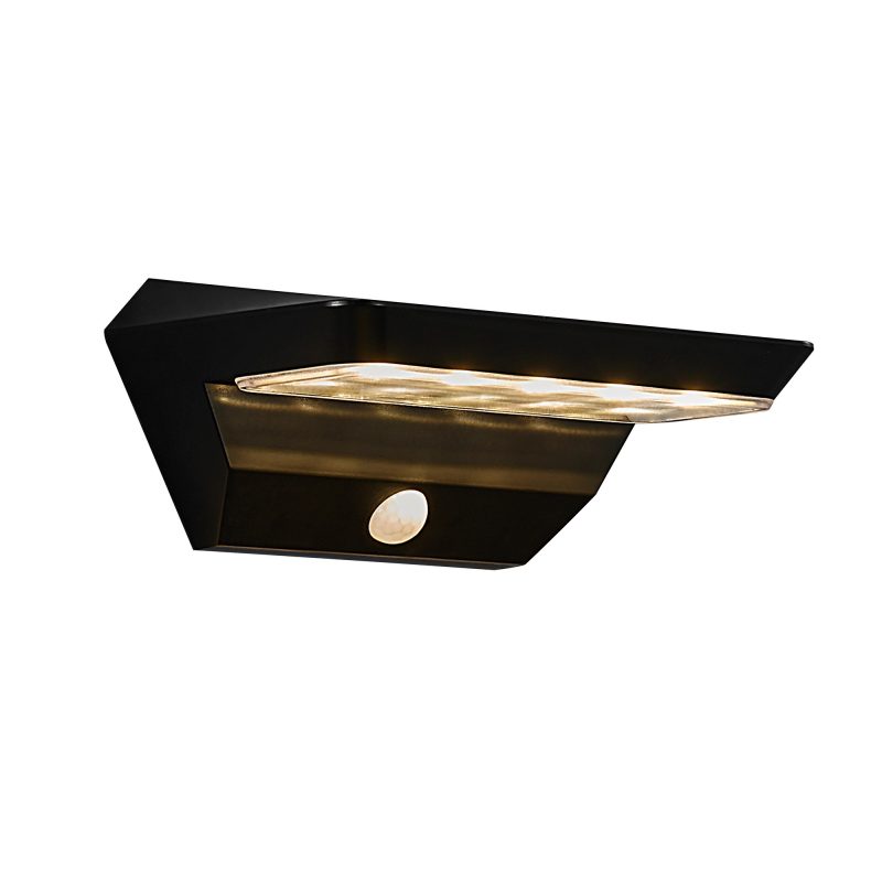 Nordlux Agena Solar - Wall Light - Black