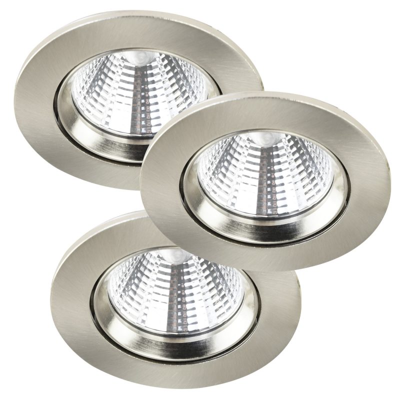 Nordlux Fremont 3-Kit IP23 2700K - Downlight - Brushed Nickel