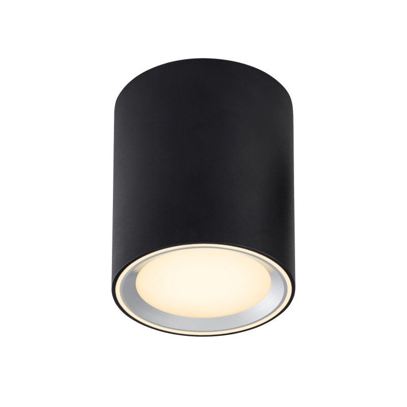 Nordlux Fallon Long - Downlight de surface - Noir/Acier