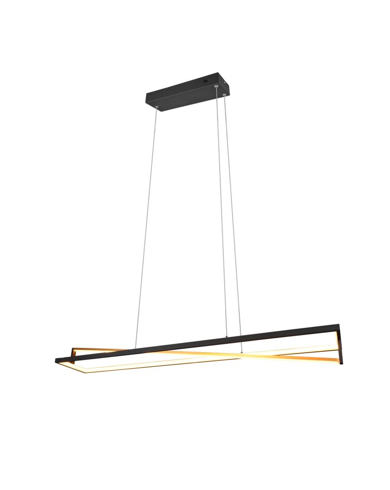 Trio Lighting Edge LED hanglamp 35W dimbaar instelbare kleurtemperatuur mat zwart