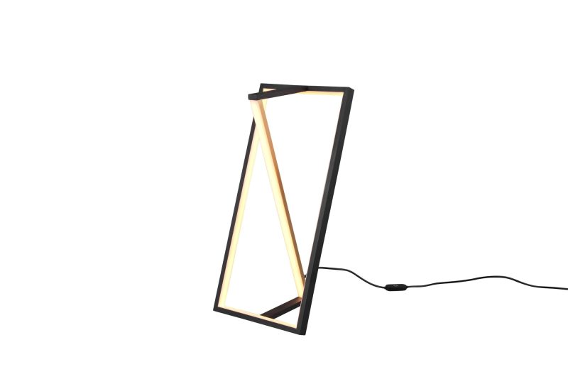 Trio Lighting Edge LED staanlamp 9W instelbaar wit dimbaar mat zwart