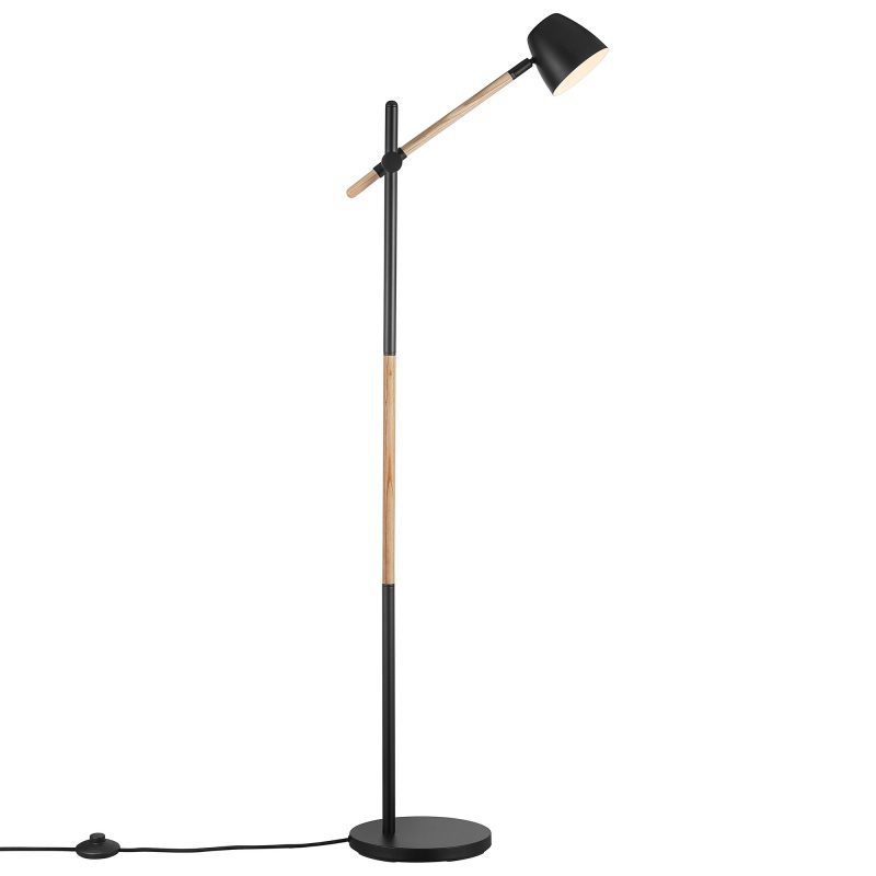 Nordlux Theo | Lampada da terra | Nera