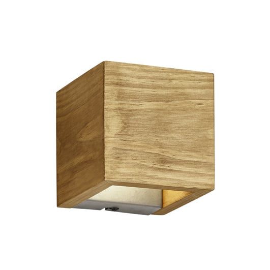 Trio Lighting Houtkleurige boven/onder wandlamp LED 1x3,4W 3000K