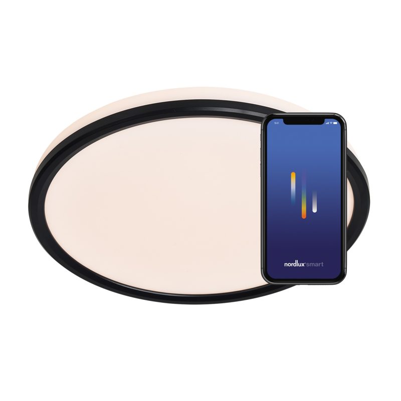 Nordlux Liva Smart Colour - Ceiling light - Black